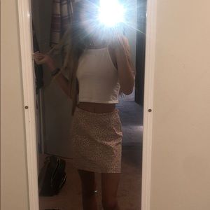 Cheetah print skirt